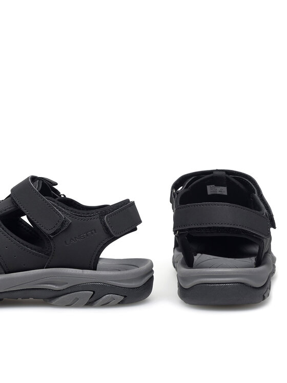 Lanetti Lanetti Sandalen 21MC0604 Schwarz