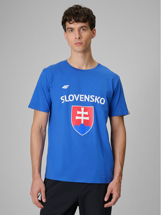 4F 4F T-Shirt TEAMWEAR Niebieski Regular Fit