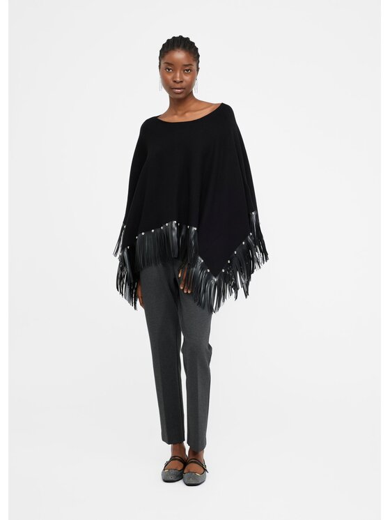 Liu Jo Liu Jo Poncho 2F5053M030022222 Nero Regular Fit