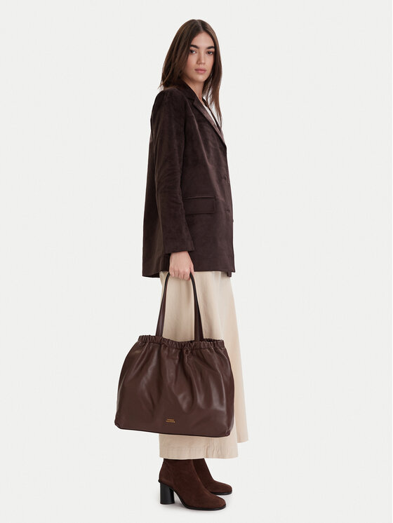 Tommy Hilfiger Tommy Hilfiger Kabelka Soft Leather Tote AW0AW18308 Bordó