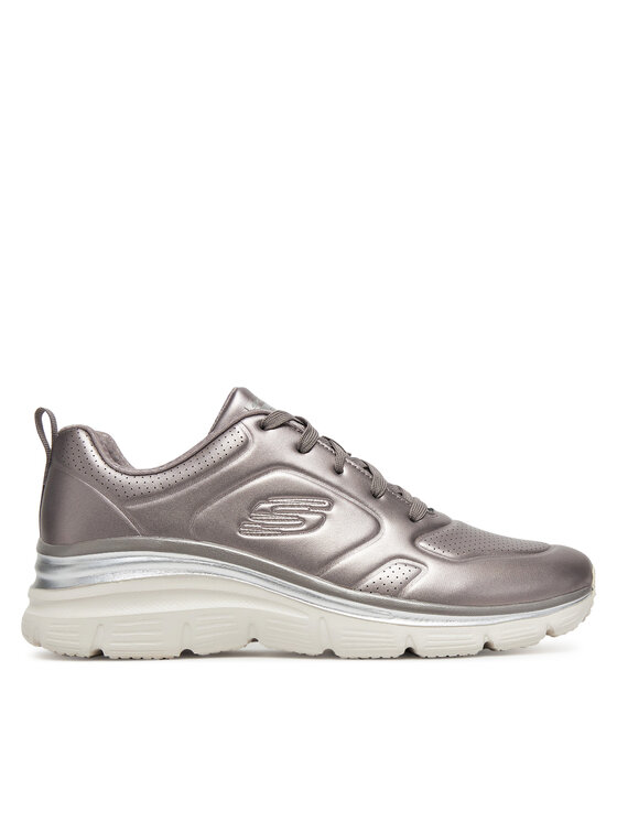 Skechers Skechers Sneakersy FASHION FIT - GLOW UP 149749 PEW Stříbrná