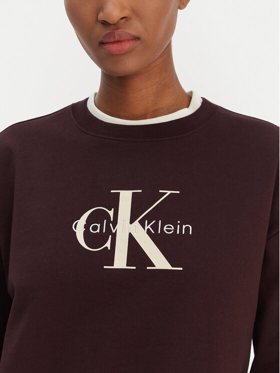 Calvin Klein Jeans Calvin Klein Jeans Felpa Monologo LV047B234G Marrone Regular Fit