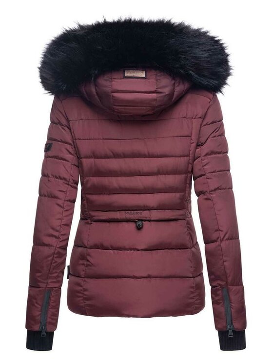 Navahoo Navahoo Kurtka zimowa Adele Bordowy Casual Fit