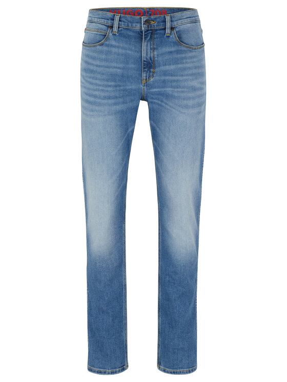 HUGO Hugo Jeansy 50489839 Zelená Slim Fit