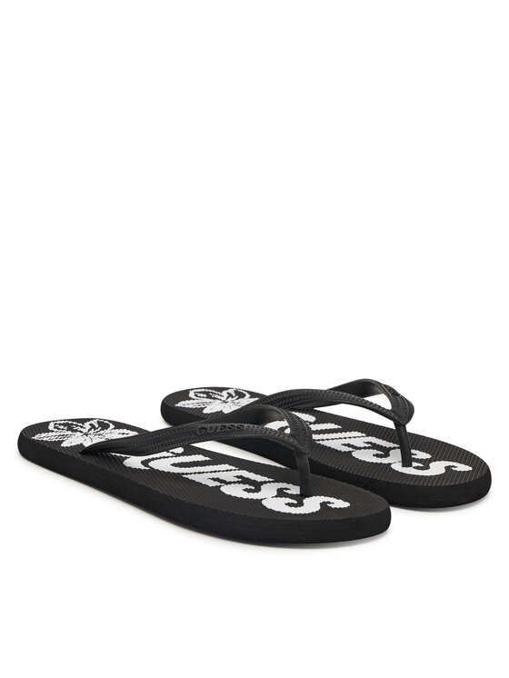Guess Guess Šlepetės per pirštą F6GZ13 BB00H Juoda