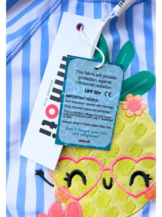 minoti minoti Strój kąpielowy 30SWIM101 Błękitny