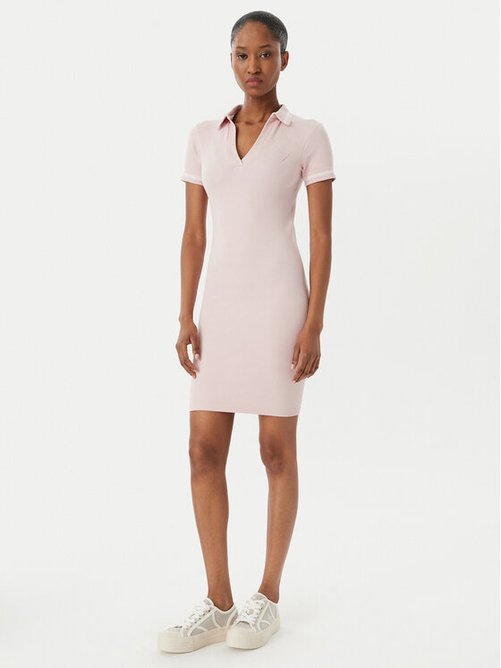 Guess Guess Každodenné šaty V6RK02 Z4692 Ružová Regular Fit