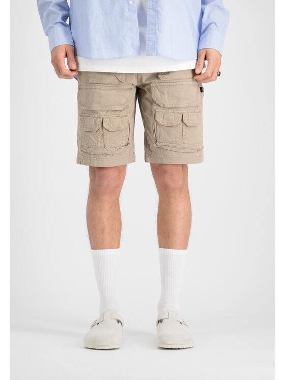 Alpha Industries Alpha Industries Szorty Battle Short Żółty Regular Fit