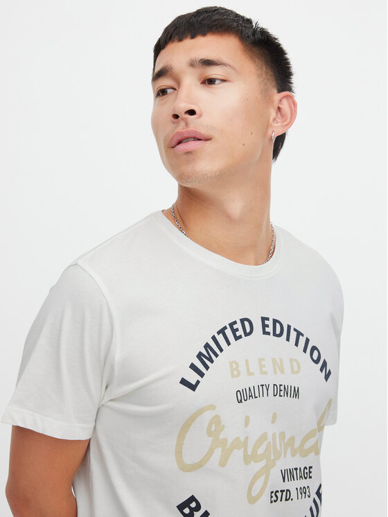 Blend Blend T-shirt 20715764 Bianco Regular Fit
