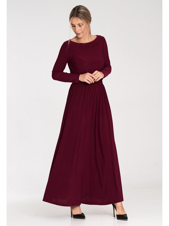 FIGL FIGL Φόρεμα κοκτέιλ M1052 Μπορντό Classic Fit