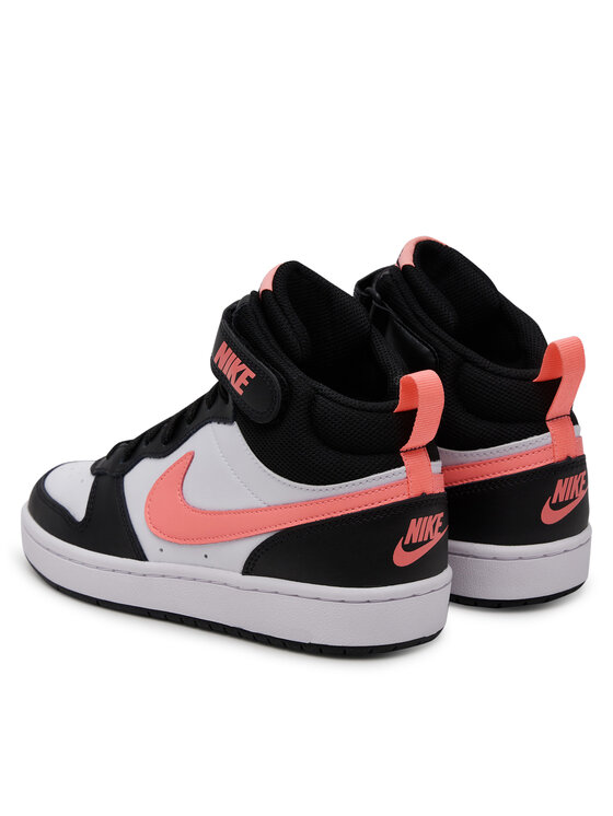 Nike Nike Сникърси Court Borough Mid 2 (GS) CD7782 Черен
