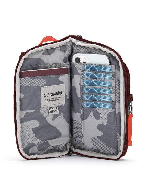 Pacsafe Pacsafe Saszetka PGO35175345 Bordowy