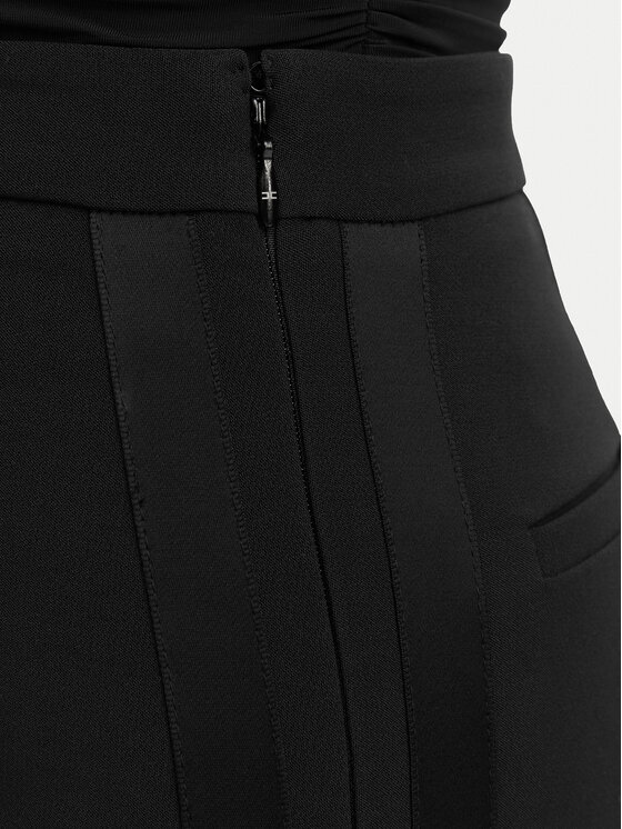 Elisabetta Franchi Elisabetta Franchi Kalhoty z materiálu PA-184-62E2-V290 Černá Slim Fit