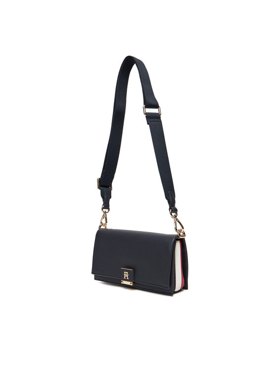 Tommy Hilfiger Tommy Hilfiger Ročna torba Th Her Mini Crossover Corp AW0AW17678 Mornarsko modra