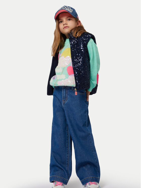 Billieblush Billieblush Sweter U20461 Zielony Regular Fit