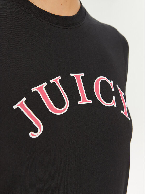 Juicy Couture Juicy Couture T-Shirt College Gf JCSCT224414 Czarny Regular Fit