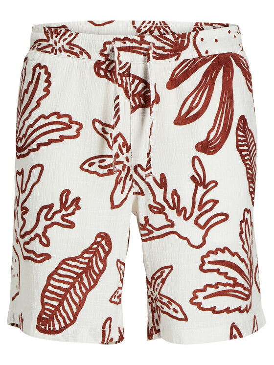 Jack & Jones Junior Jack & Jones Junior Bavlnené šortky 12277599 Écru Relaxed Fit