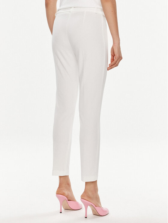 Rinascimento Rinascimento Pantaloni din material CFC0118248003 Alb Regular Fit