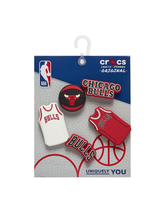 Crocs Okrasek Za Obutev Jibbitz Nba Chicago Bulls 5pck 10011280 Pisana