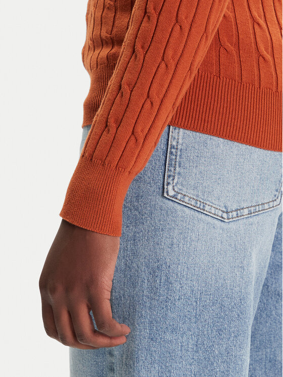 Gant Gant Pulover 4800100 Rjava Slim Fit