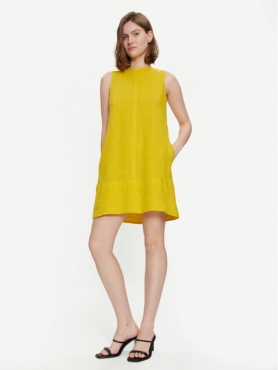 Marella Marella Suvekleit Curzia 2413221074 Kollane Regular Fit