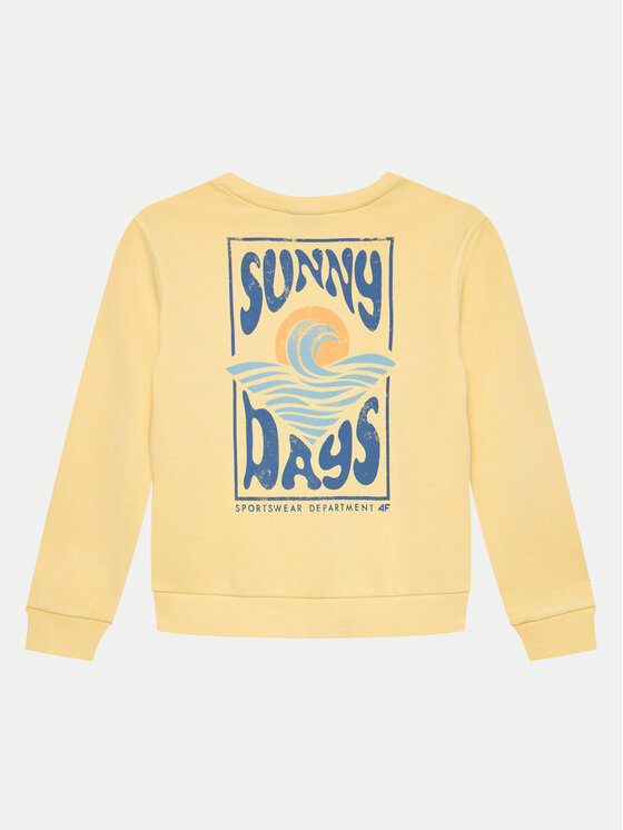 4F 4F Суитшърт 4FJWSS24TSWSM0936 Жълт Regular Fit