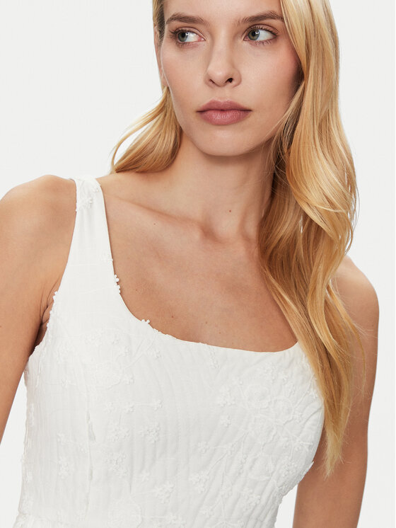 Munthe Munthe Sukienka letnia Fronia 251134825125 Écru Regular Fit