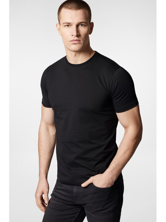 Próchnik Próchnik T-Shirt PM6 TS073124000037 Czarny Regular Fit