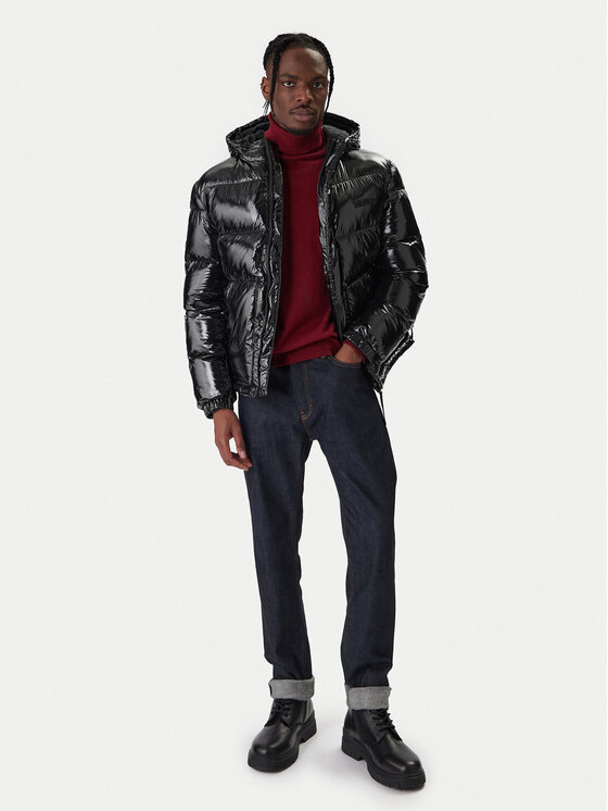 HUGO HUGO Зимно яке Baro2541 50549355 Черен Regular Fit