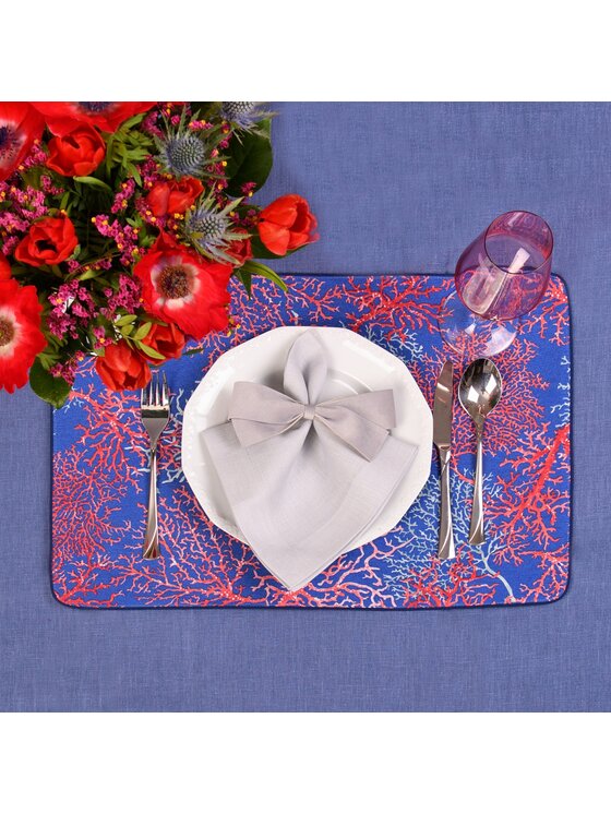 Roseberry Home Roseberry Home Serwetki Seaweed Niebieski