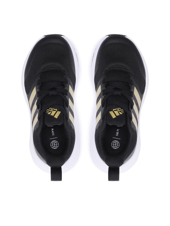 Adidas cloudfoam black and gold online