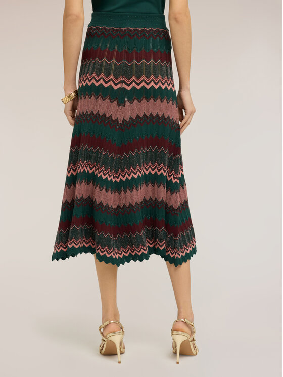 Motivi Motivi Spódnica maxi 1605W000707N0S5 Zielony Flared Fit
