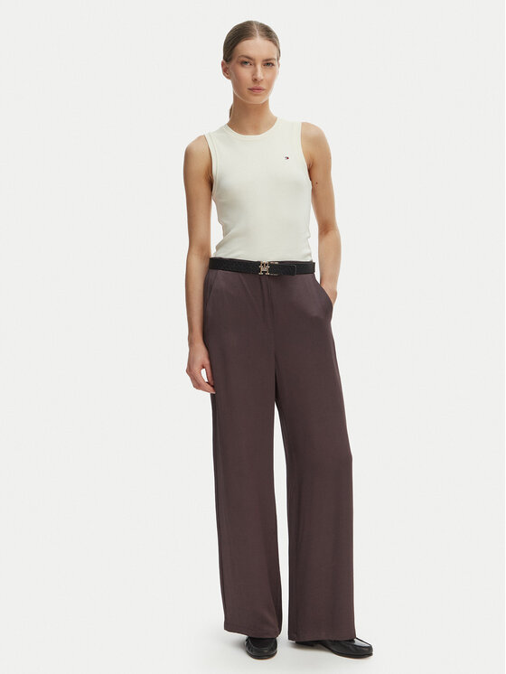 Tommy Hilfiger Tommy Hilfiger Тишърт WW0WW49250 Екрю Slim Fit