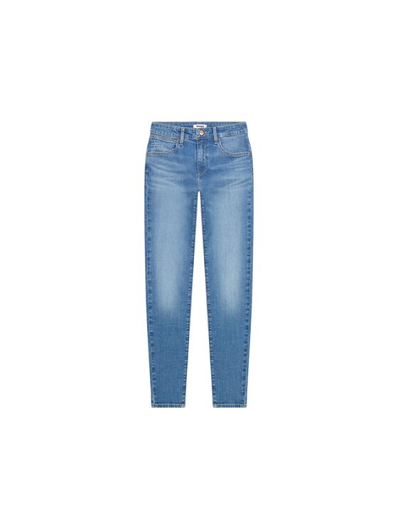 Wrangler Wrangler Jeansy SKINNY Niebieski Skinny Fit