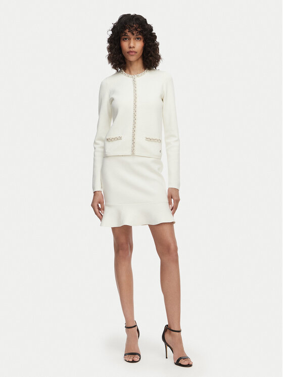 Guess Guess Kardiganas W6RR42 Z4422 Écru Regular Fit