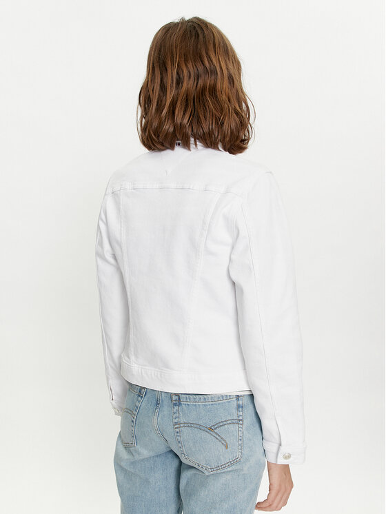 Tommy Hilfiger Tommy Hilfiger Giacca di jeans WW0WW41336 Bianco Regular Fit