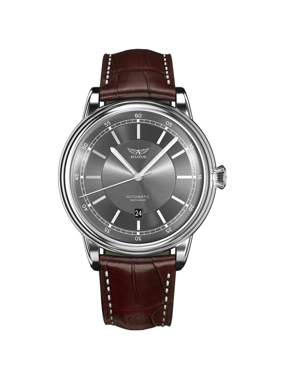 Aviator Aviator Zegarek V.3.32.0.240.4 Brązowy