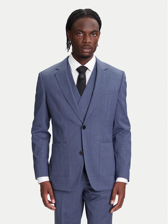 HUGO BOSS HUGO BOSS Oblek Henry-Getlin253V1X 50544664 Modrá Regular Fit
