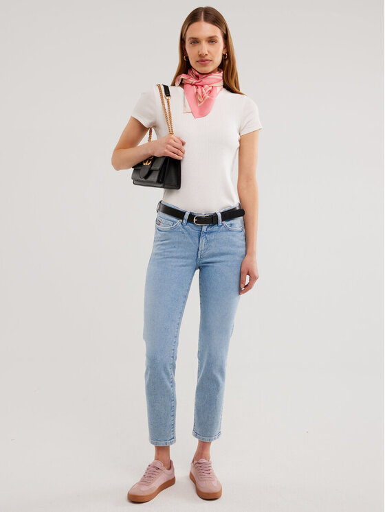 BIG STAR BIG STAR Jeansy ADELA_CROPPED_205_190 Niebieski Skinny Fit