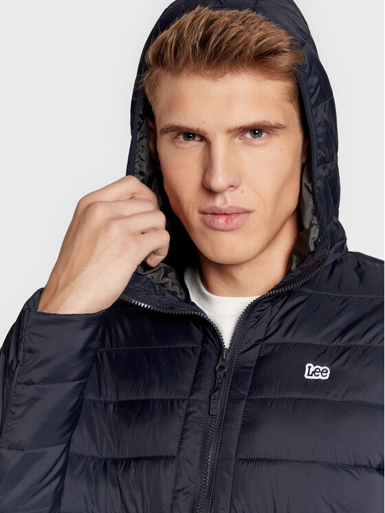 Lee Lee Giacca di transizione Light Puffer L87HSZ01 112321559 Nero Regular Fit