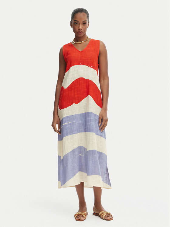 Iconique Iconique Sommerkleid Casey IC26-081 Bunt Relaxed Fit