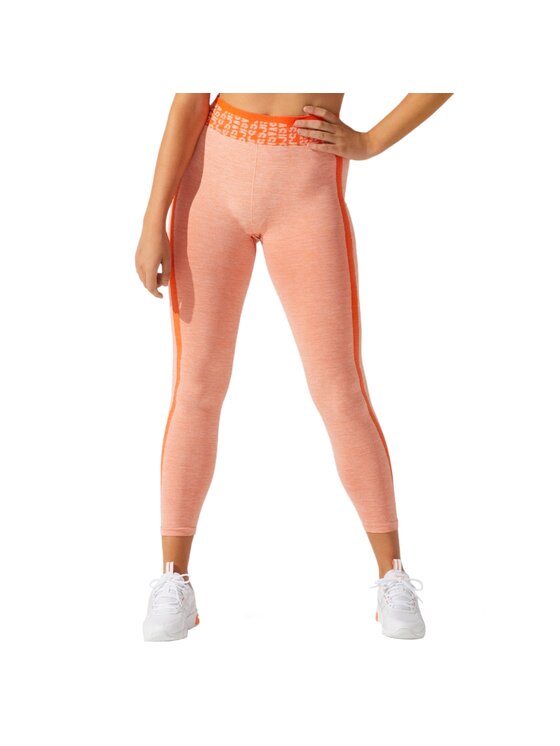 Legginsy, rozmiar L, Pomarańczowy, Asics W Cropped Logo Seamless Tight