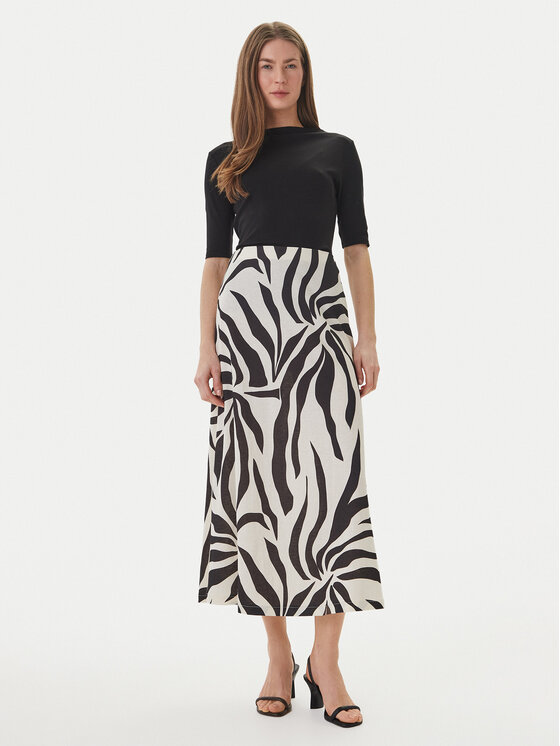 ONLY ONLY Spódnica maxi Chigo Sakura 15366894 Czarny Regular Fit
