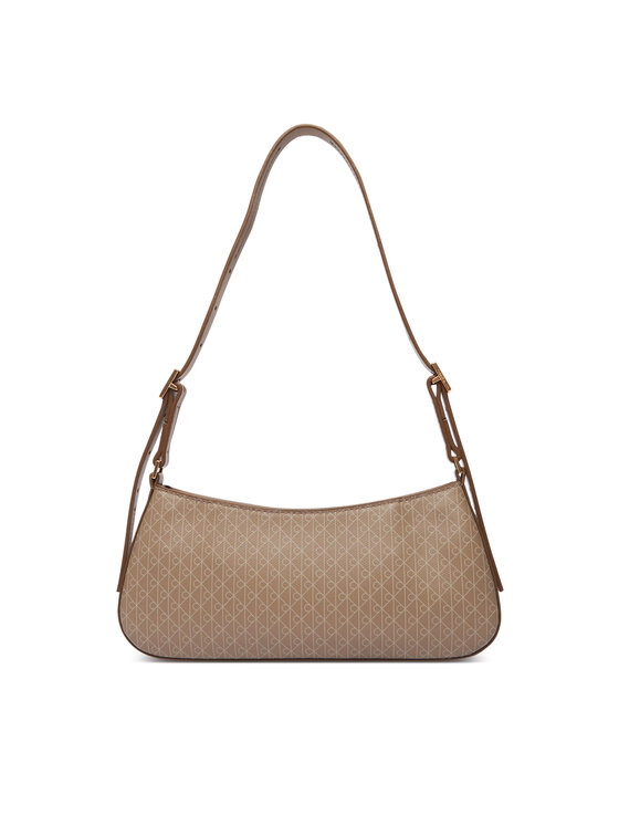 Calvin Klein Calvin Klein Kabelka Emblem Aop Small Shoulder Bag LV04F3324G Béžová