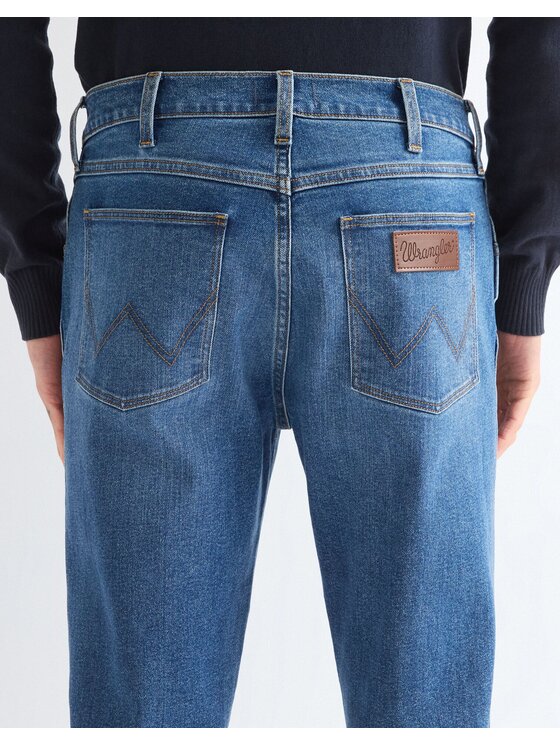 Wrangler Wrangler Jeansy LARSTON Niebieski Slim Fit