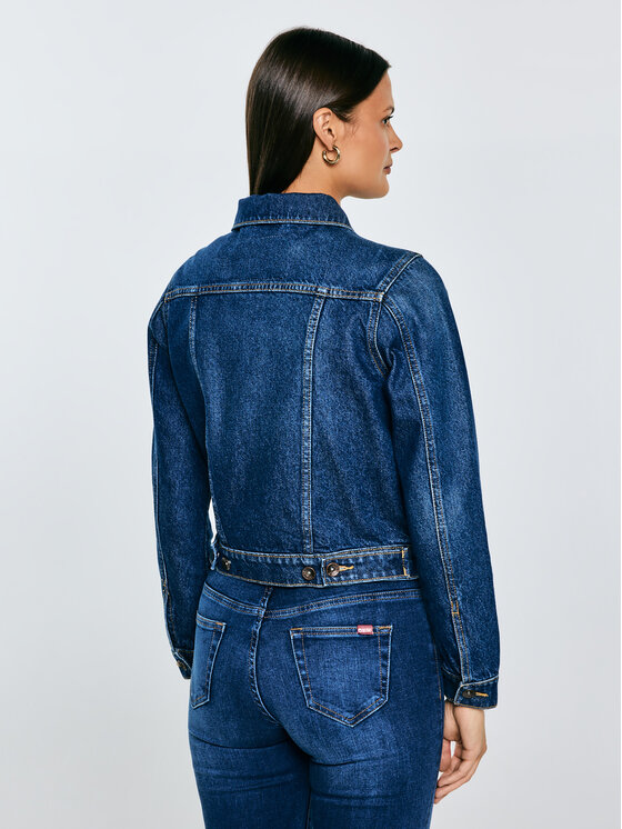 BIG STAR BIG STAR Kurtka jeansowa JOSEPHINE Granatowy Comfort Fit