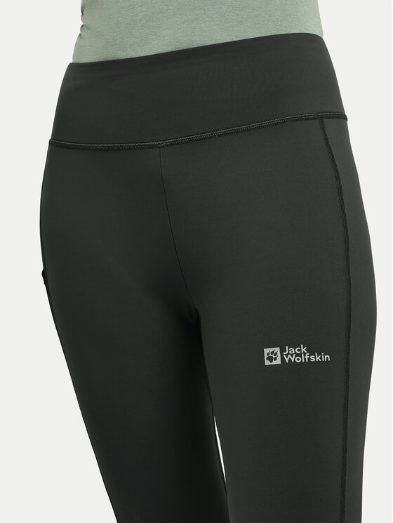 Jack Wolfskin Jack Wolfskin Leggings Klintal 1508901 Fekete Slim Fit