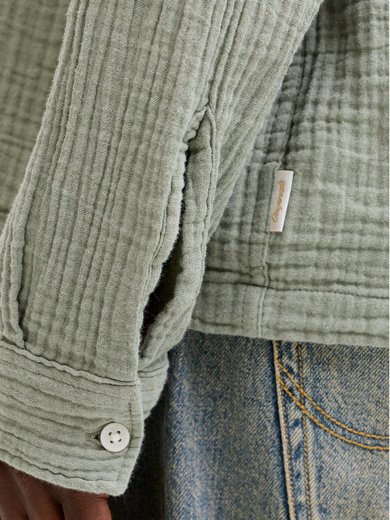 Jack & Jones Jack & Jones Cămașă Nantucket 12291804 Verde Relaxed Fit