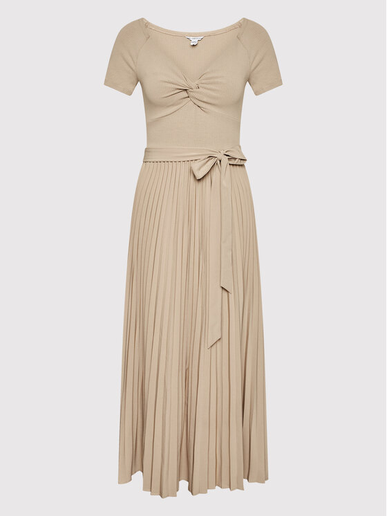 Guess Guess Igapäevane kleit Erynn WBGK86 WE6D1 Beež Regular Fit
