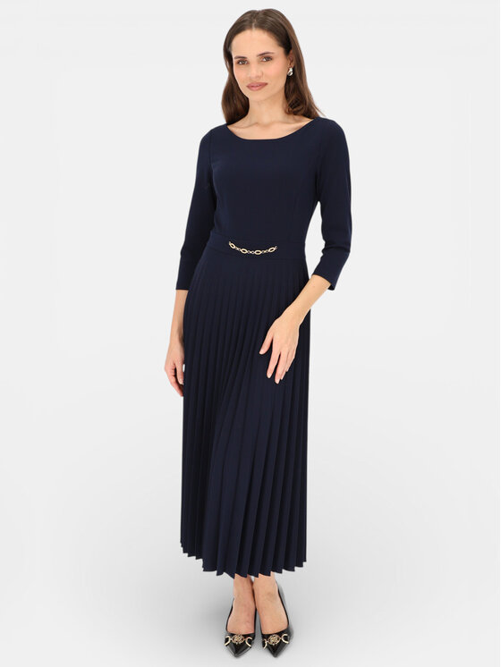 L’AF L’AF Sukienka wieczorowa Celine Granatowy Regular Fit